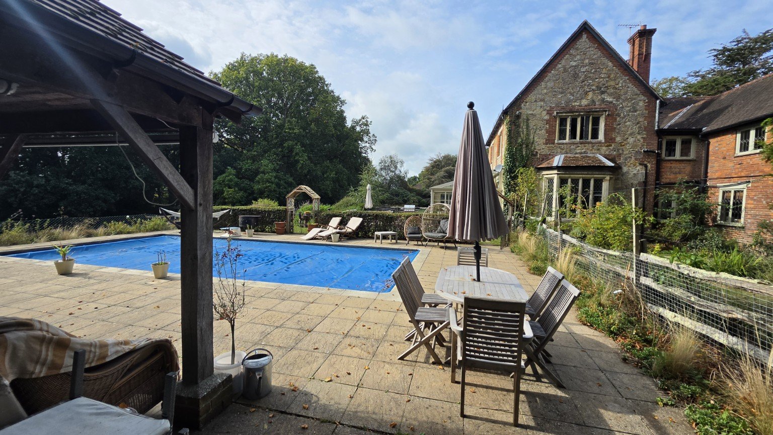 Outdoor pool at Netley Lodge